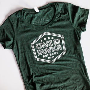 Vintage Green Cruz Blanca T-Shirt